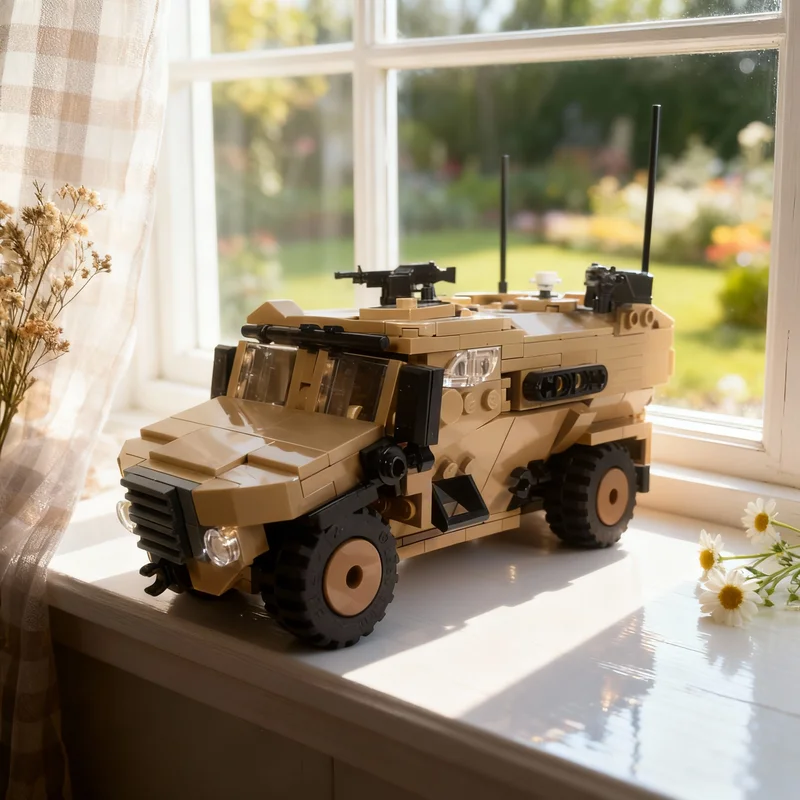 

436pcs MOC Foxhound Ocelot MRAP Universe Model Building Blocks Creative Display Gift Collectible Decor Kids Premium Adult Desk