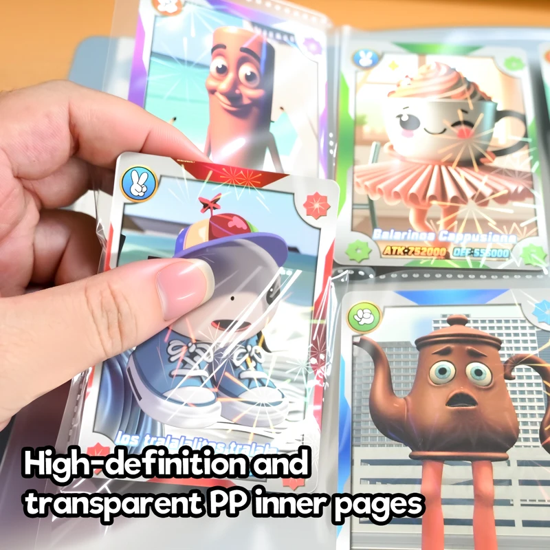 Pacchetti di carte Brainrot italiani Collezione di giocattoli per bambini Tralalero Tralala Tun Tung Sahur Giochi di carte per bambini Regali di compleanno