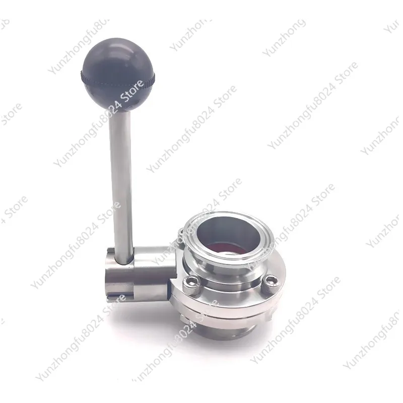 

19 25 32 38 51mm Tube OD Ferrule 50.5 64mm SS304/316 Sanitary Butterfly Tri Clamp Valve Trigger for Homebrew Dairy Product