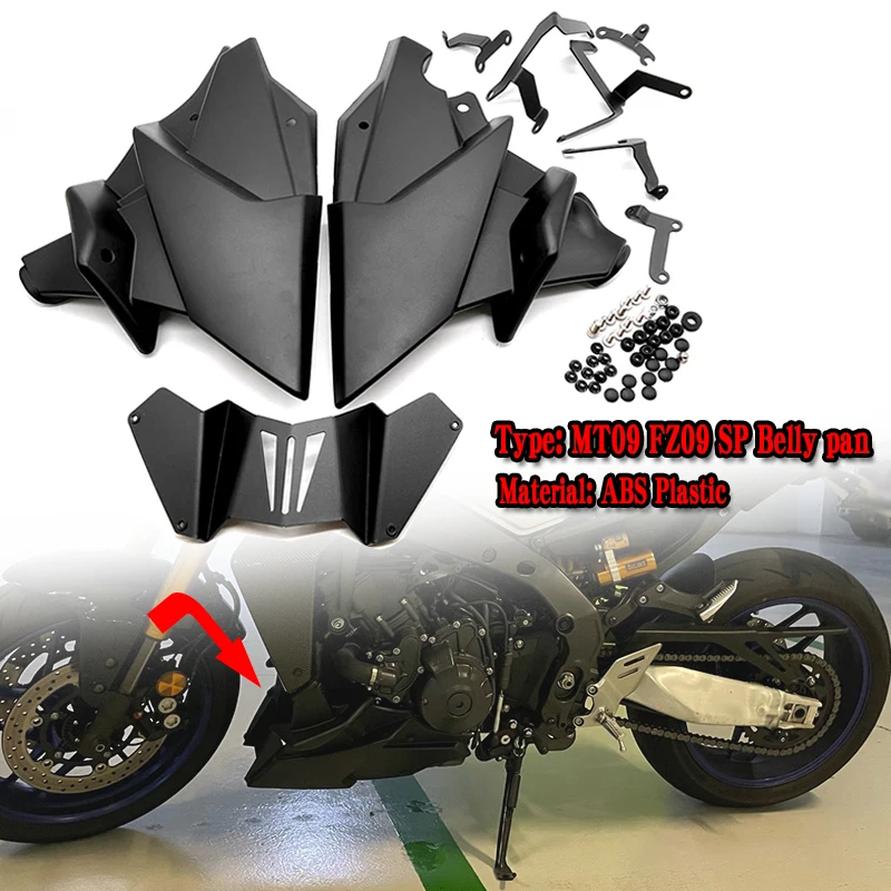 MT09 SP Belly Pan Lower Engine Spoiler Fairing Guards Cover For Yamaha MT-09 FZ-09 2021-2023 2024 MT 09 FZ09 Motorcycle Bellypan