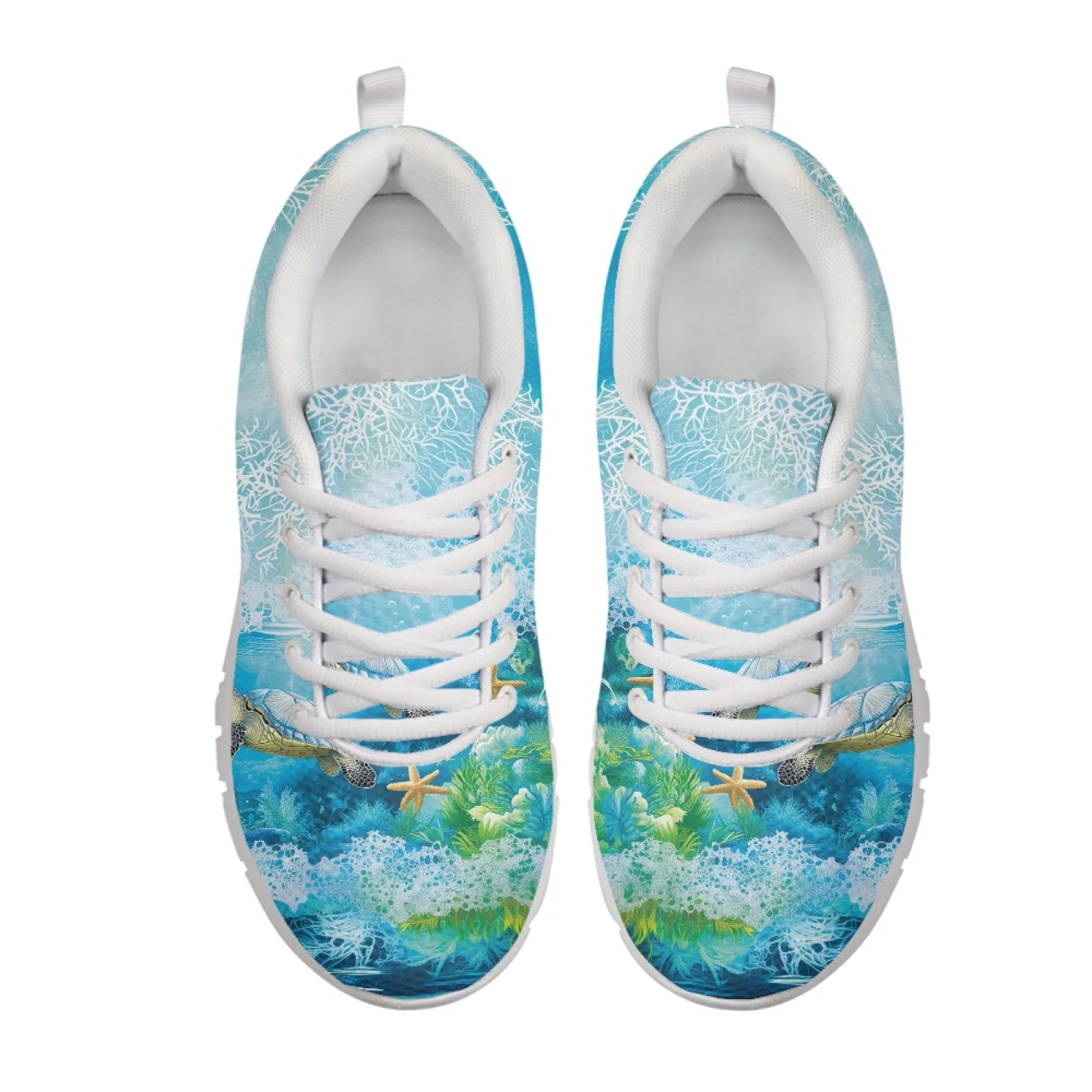 Coloranimal Sea Stars Shells Fashion 2026 Anti-Slip Athletic Shoes for Men Mesh & EVA Sole Running Sneakers Running Tennis Shoes