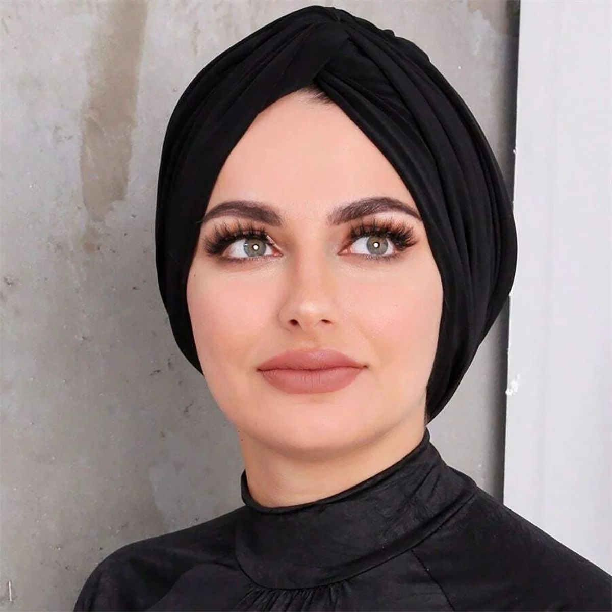 

Soft Elastic Instant Turban Inner Hijabs Caps Hat Muslim Fashion Women's Headscarf Solid Color Women Hijab Bonnet Chemo Cap
