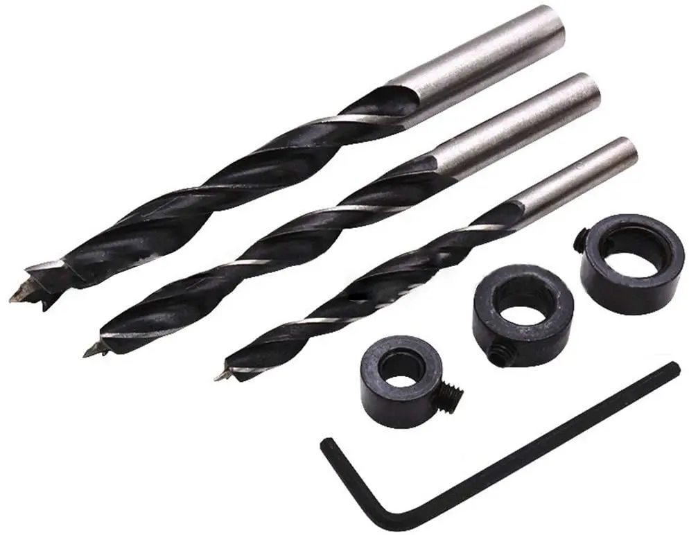 Hướng Dẫn Góc Khoan Định Vị Nghiêng Joinery Dụng Cụ Đồ Gỗ Xiên Lỗ Định Vị Bộ 15 Độ Cho Thợ Mộc 15PCS Bits Bộ