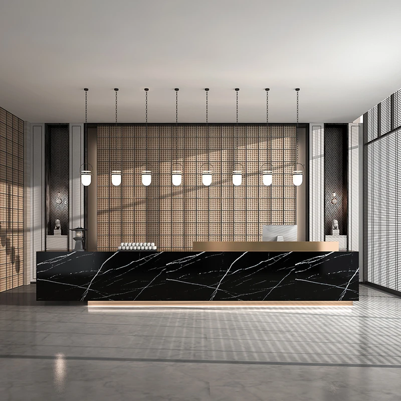 Beauty Luxury Reception Desks Modern Hotel Restaurant Executive Display Reception Desks Organizers Bureau Commercial Furniture
