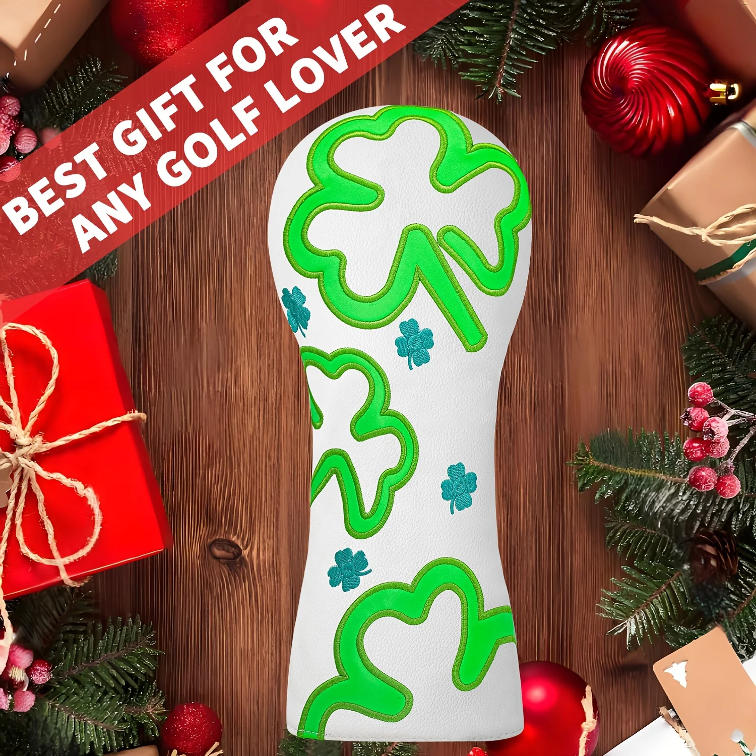 1pc/3pcs Compatible for Driver/Fairway/Hybrid Head - Trifolium Golf Club Cover with 3- Design, Head Protector for Wood Clubs