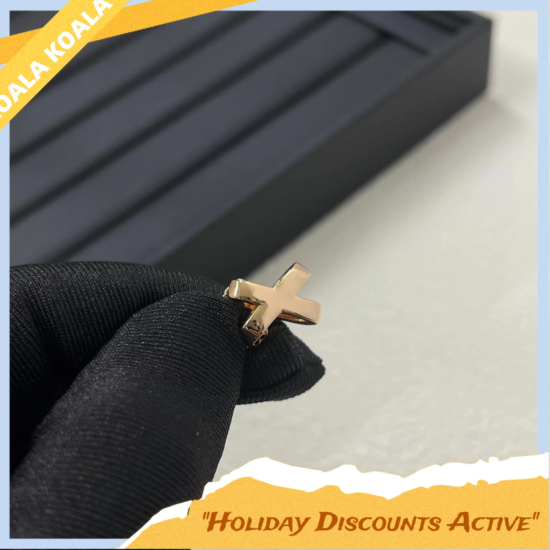 2025 مجوهرات الأزياء الجديدة الماس الوردي النقي الصليب قلادة الأزياء الفاخرة مأدبة مكان العمل مجوهرات متعددة الاستخدامات #4