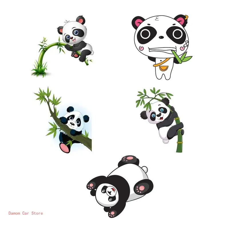 Wall Sticker Colorful for Giant Panda Pattern Laptop Exterior Decors Wall D