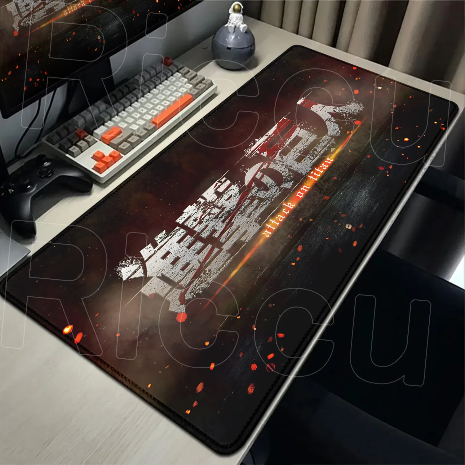 新しいクールな壁紙進撃の巨人マウスパッドゲームアクセサリー滑 - Pc Gaming Wallpaper のレビューと価格