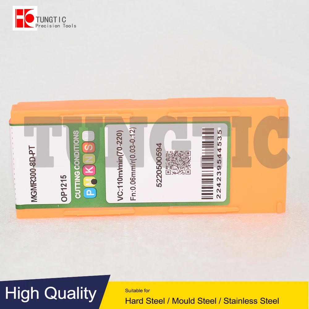 Imagem -06 - Inserção Cnc Torno Ferramenta de Corte Usinagem Metal Torneamento Ferramentas Grooving Inserções Mgmr 300 Mgmr3008d-pt Op1315 Mgmr3009d-pt Op1215