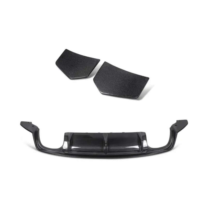 

For Audi TT MK3 Sport Bumper TTS 2015-2019 Pure Dry Carbon Fiber Rear Lip Splitter