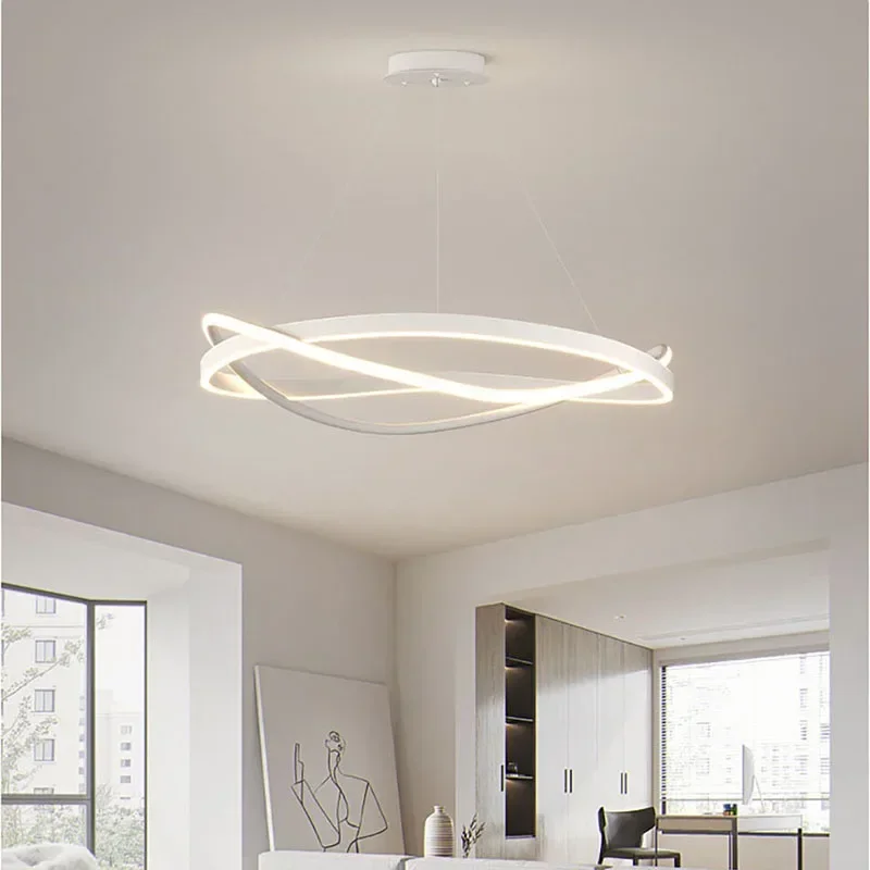 Modern LED Pendant Light for Living Dining Room Bedroom Hotel Hanging Chandelier Home Decoration Indoor Lighting Fixture Lustre