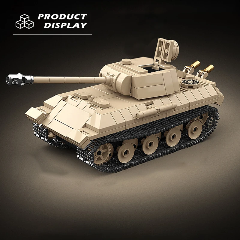 Military Series Panzer Tiger I Heavy Tank Building Blocks DIY Vehicle KV-2 M4A3 Tank Model Assembly Sets Bricks Xmas Toys Gifts