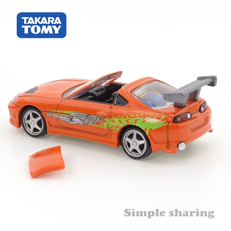 Takara Tomy Tomica Premium Unlimited03The Fast and The Furious Supra Alloy Toys Motor Vehicle Diecast Metal Model Toys for Boys