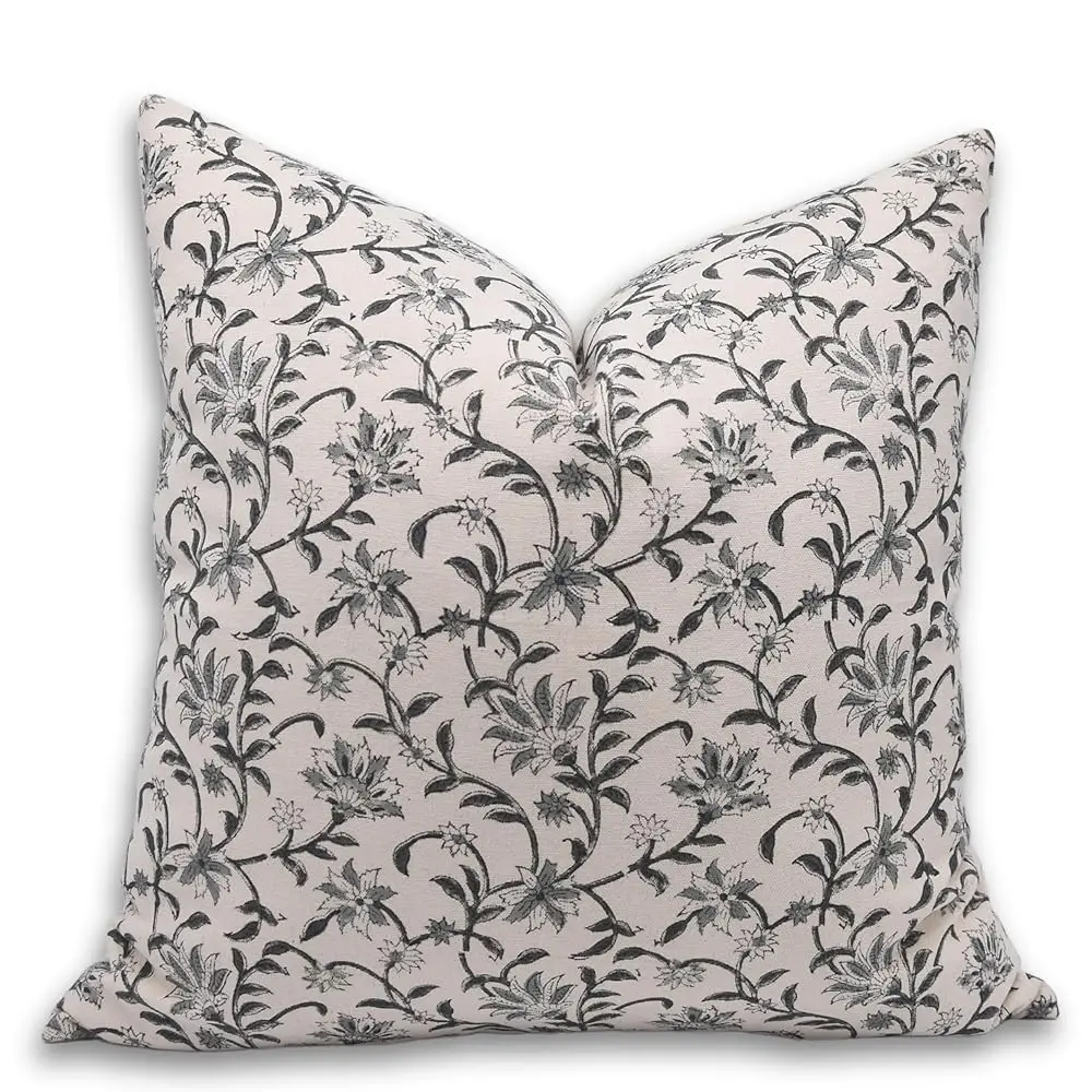 

Blo Print Du Canvas Cotton 16X16 Throw Pillowcase Cushion Cover, Outdoor, Decorative Handmade For Sofa And Couch, Fall