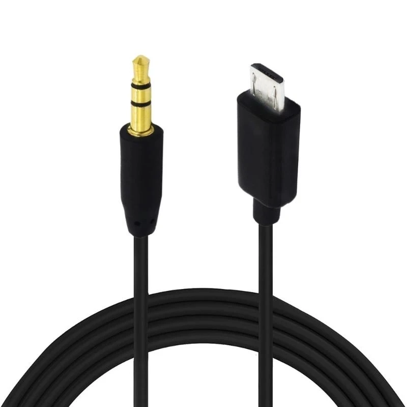 1pc Micro USB Male 5 Pin To 3.5mm male Jack AUX Cable Audio Sync for Car Speaker Headphone Adapter Cable Cord