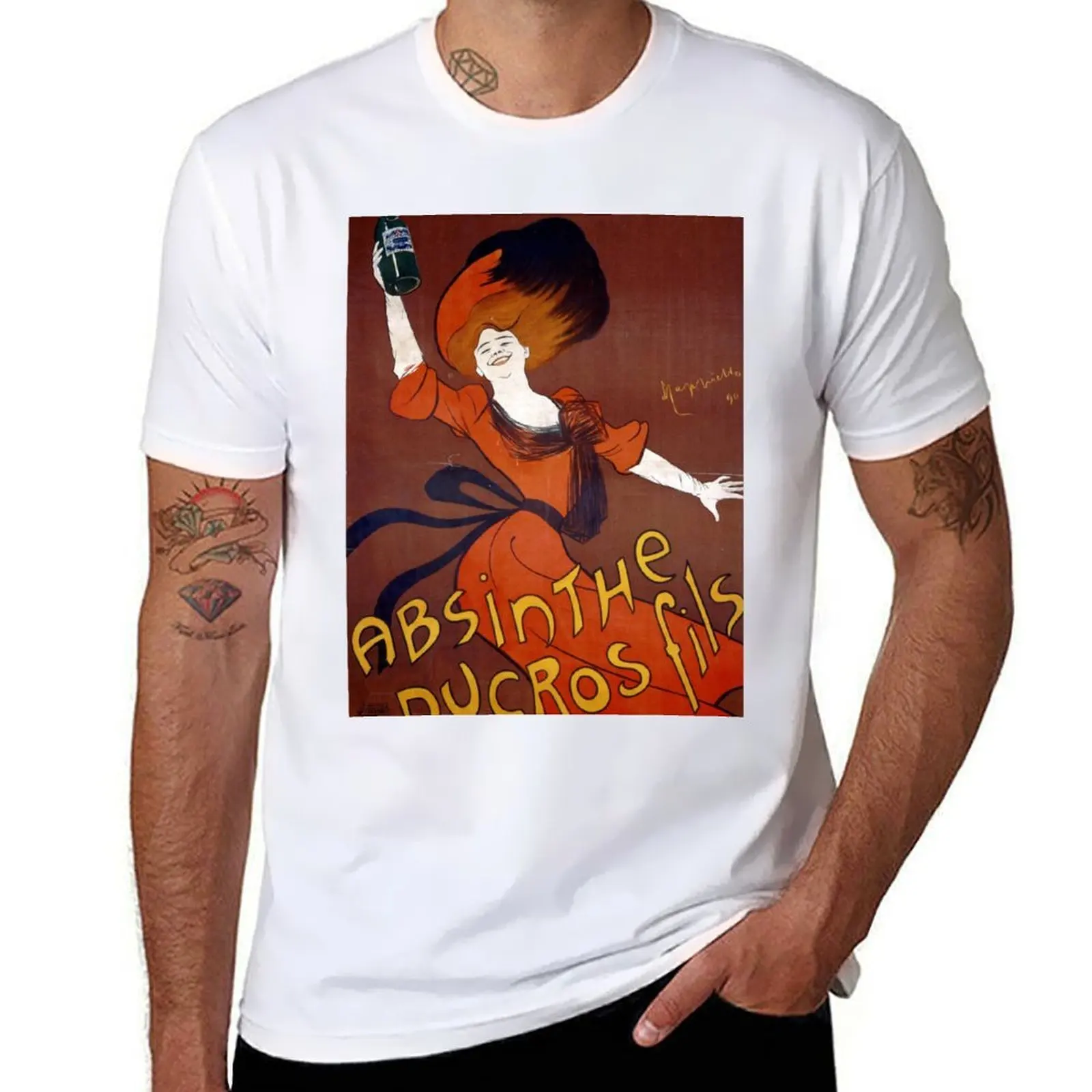 Vintage poster - Absinthe Ducros fils by Kappiello T-Shirt man t shirts for men man t shirts high quality luxury brand T-Shirt
