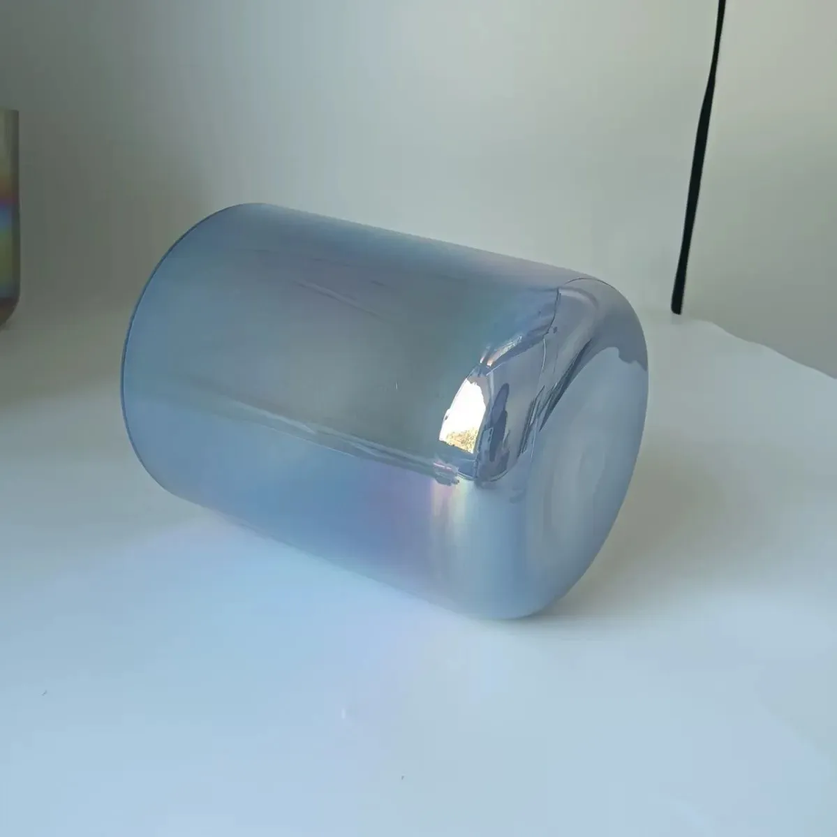 Lavender Purple Semi-Translucent Rainbow Alchemy Crystal Singing Bowl Purification, Meditation, Percussion, Sound Healing Instru