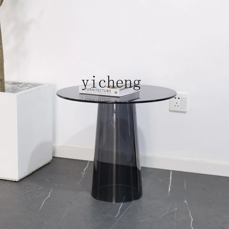 

ZC simple modern living room side few round high and low combination corner few Nordic ins coffee table