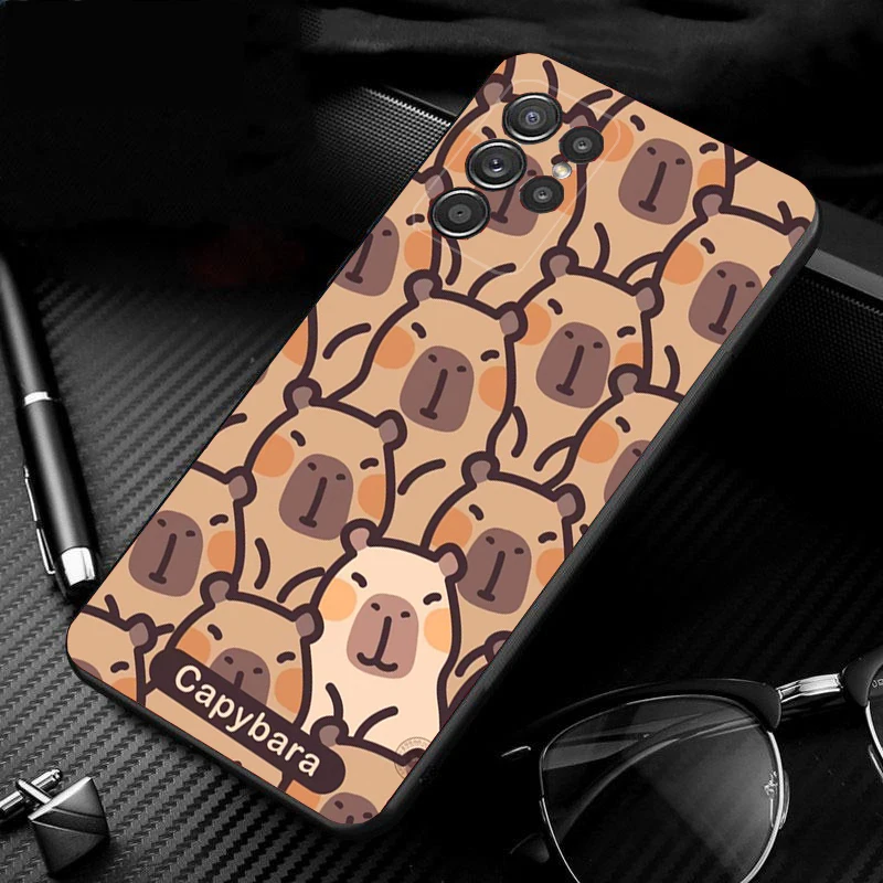 

Cute Capybara Phone Case For Samsung A52S A21S A33 A23 A13 A14 A32 A52 A53 A54 A51 A71 A15