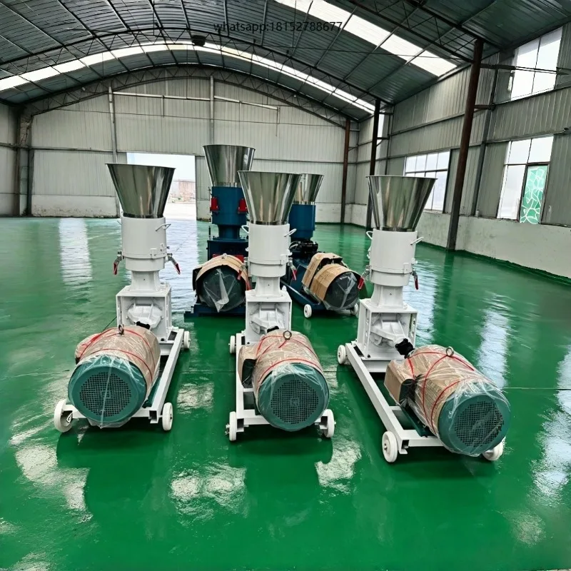 Mini Small Wood Poultry Chicken Fish Pig Goat Cattle Cat Animal Manufacturing Pelletizing Machine Feed Processing Machine