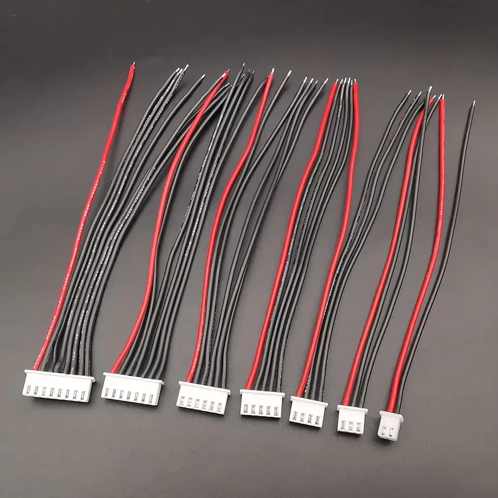 5Pcs JST XH 1S 2S 3S 4S 5S 6S 7S Lipo Battery Balance Charger Cable IMAX B6 Connector Plug 22AWG Silicone Wire 10cm 20cm view 4