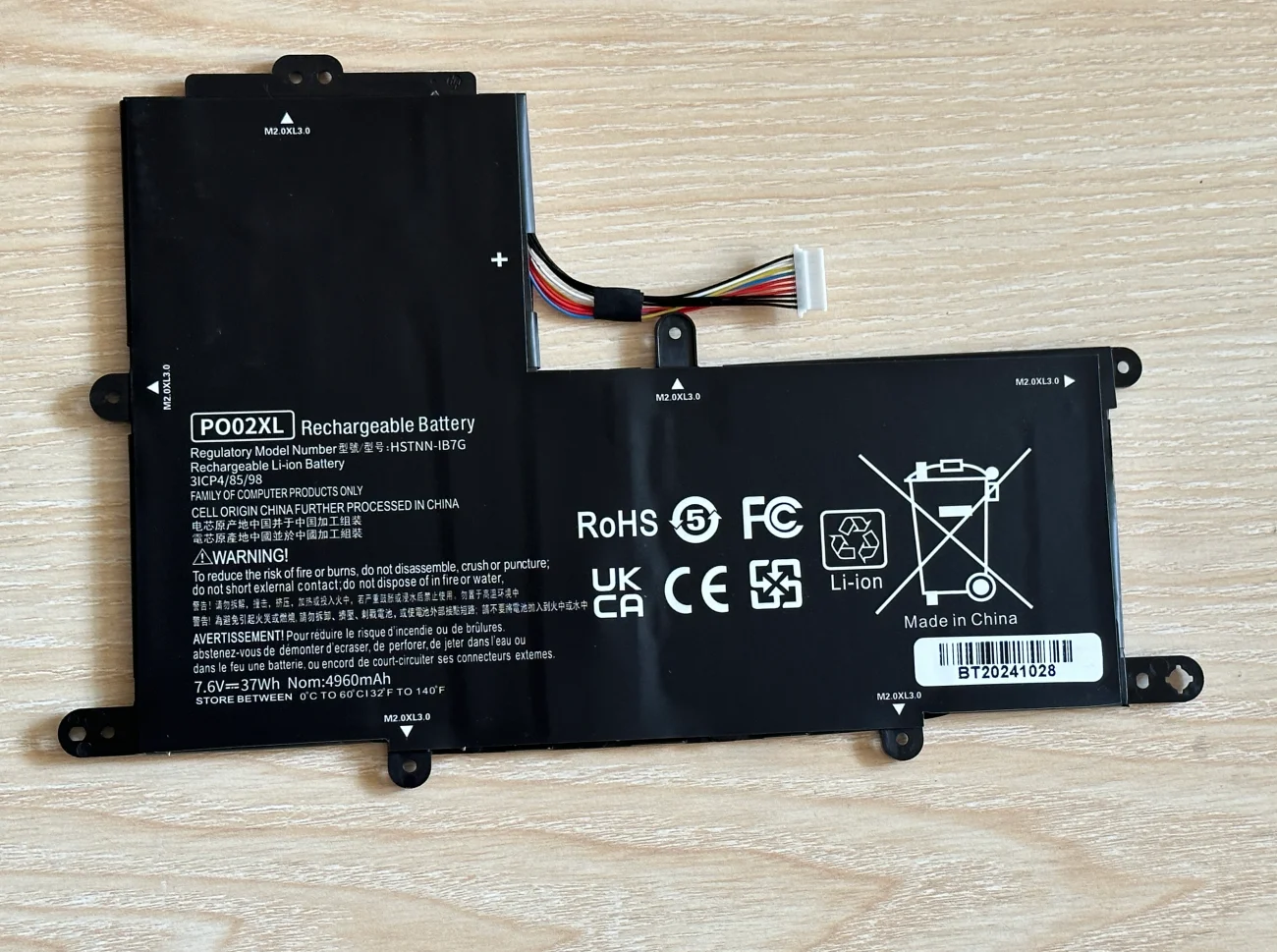 PO02XL Battery For HP Stream 11-R 11-AH 11-AK 11-Y Pro G2 G3 G4 G5 11-Y020WM 11-R014WM 824560-005 823908-2C1 HSTNN-DB7G