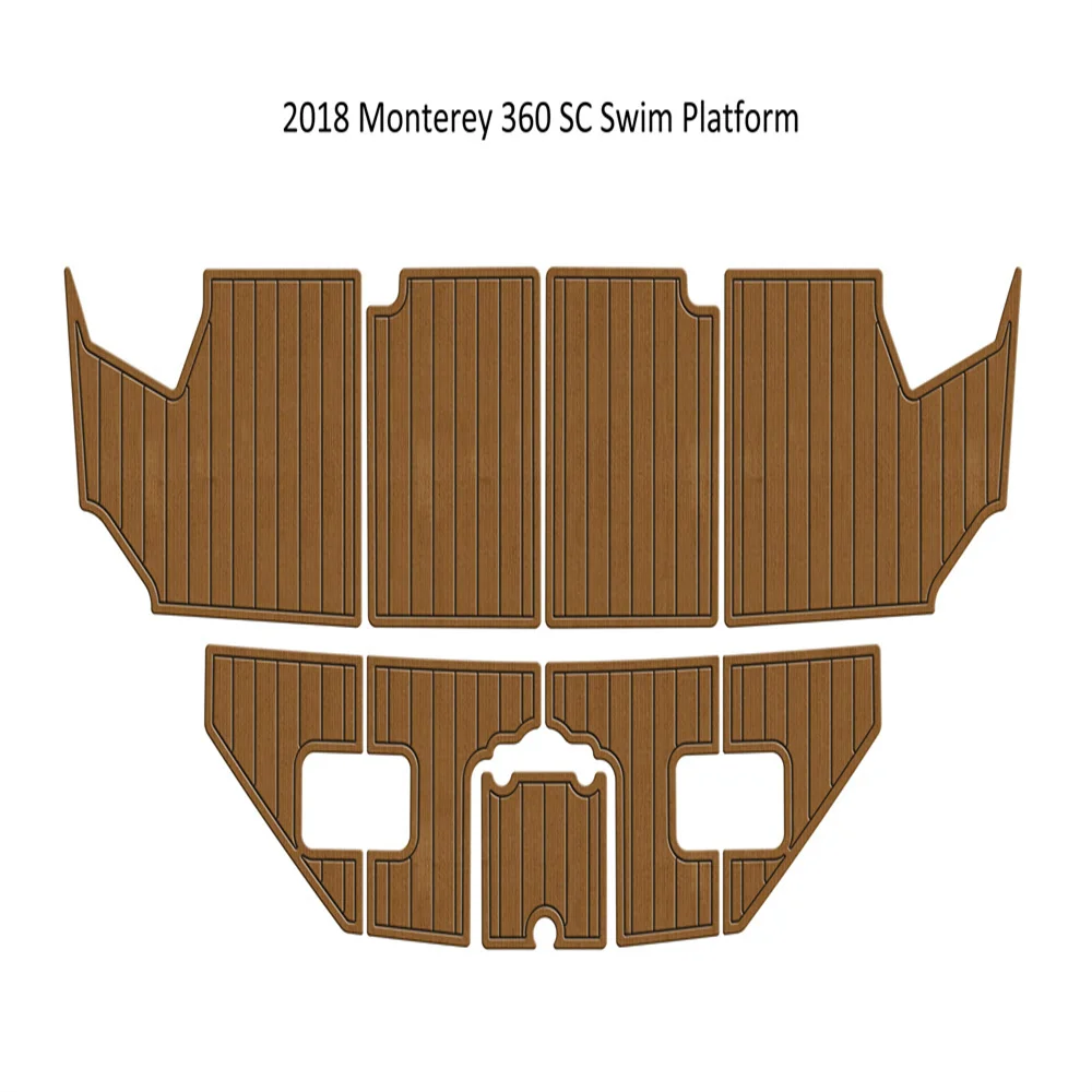 

2018 Monterey 360 SC Swim Platfrom Step Pad Boat EVA Foam Faux Teak Deck Floor