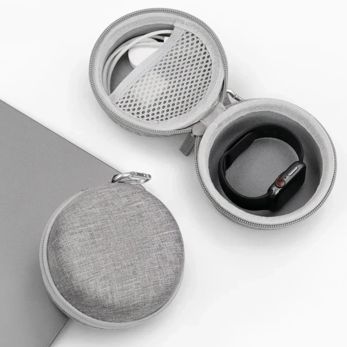 Uhren-Organizer für Apple Watch Ladegerät, Datenkabel, Kopfhörer-Aufbewahrungstasche, Hartschalen-Schutzhülle für Samsung Galaxy Watch Tasche
