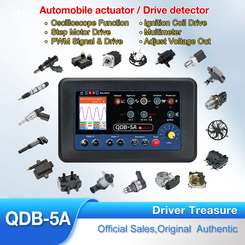 Automotive Actuator Drive  Diagnostic Tester  QDB-5A Car Ignition Coil Injector Stepper Motor Driver Auto Sensor Simulator
