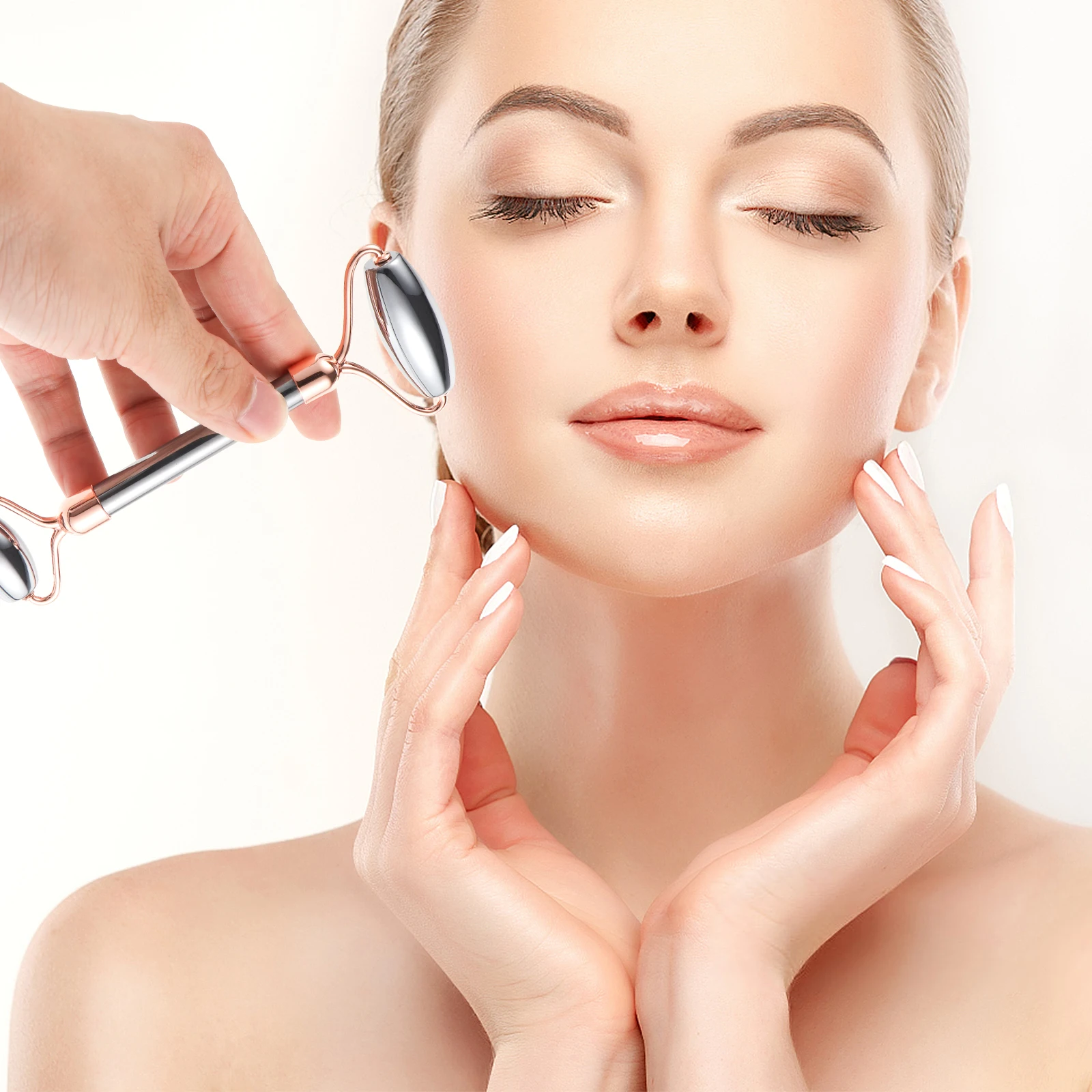 

V-face Massager Toning Shape Slimming Muscle Facial Contouring Roller Stick for Puffiness