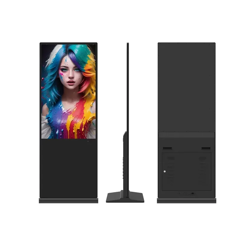 85-inch Indoor Vertical Advertising Kiosk Floor-standing Android Display Portrait-mode LCD Ad Retail Store