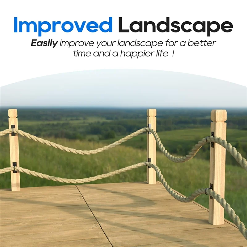 

AD30-Drop Ring Кронштейны, 4 шт., 2-дюймовый держатель для веревки для угловой стойки, декоративные из нержавеющей стали для ограждения из конопли