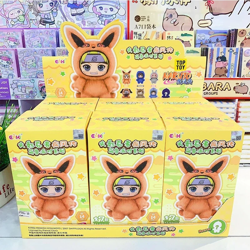 กล่องสุ่ม Eaki Naruto ใหม่ ปี 2025 มีสินค้าในสต็อก ตุ๊กตาปาร์ตี้ Naruto Shippuden กล่องสุ่มของเล่น จี้น่ารัก ของเล่นเด็ก ของขวัญวันเกิด
