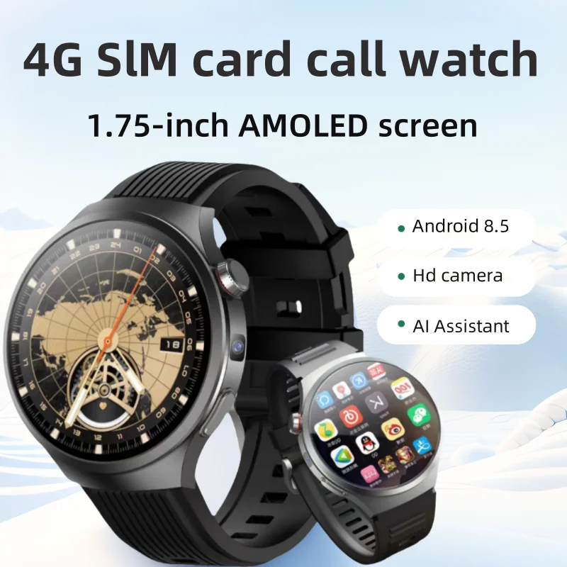 

VP30 4G Android smartwatch 1100Mah battery Google Play App Store heart rate monitor 500W high-definition camera GPS WIFI