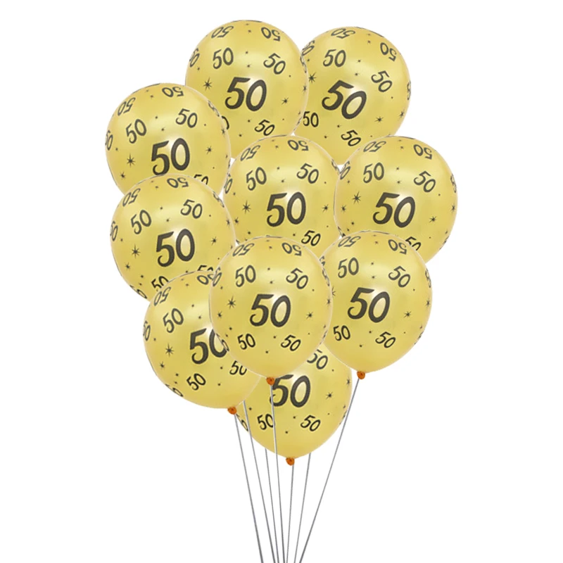 1 zak Gelukkig 18e 30e 40e 50e 60e Verjaardagsfeestje Latex Ballon Mannen Vrouwen volwassen Verjaardagsfeestje Accessoires Decoraties benodigdheden