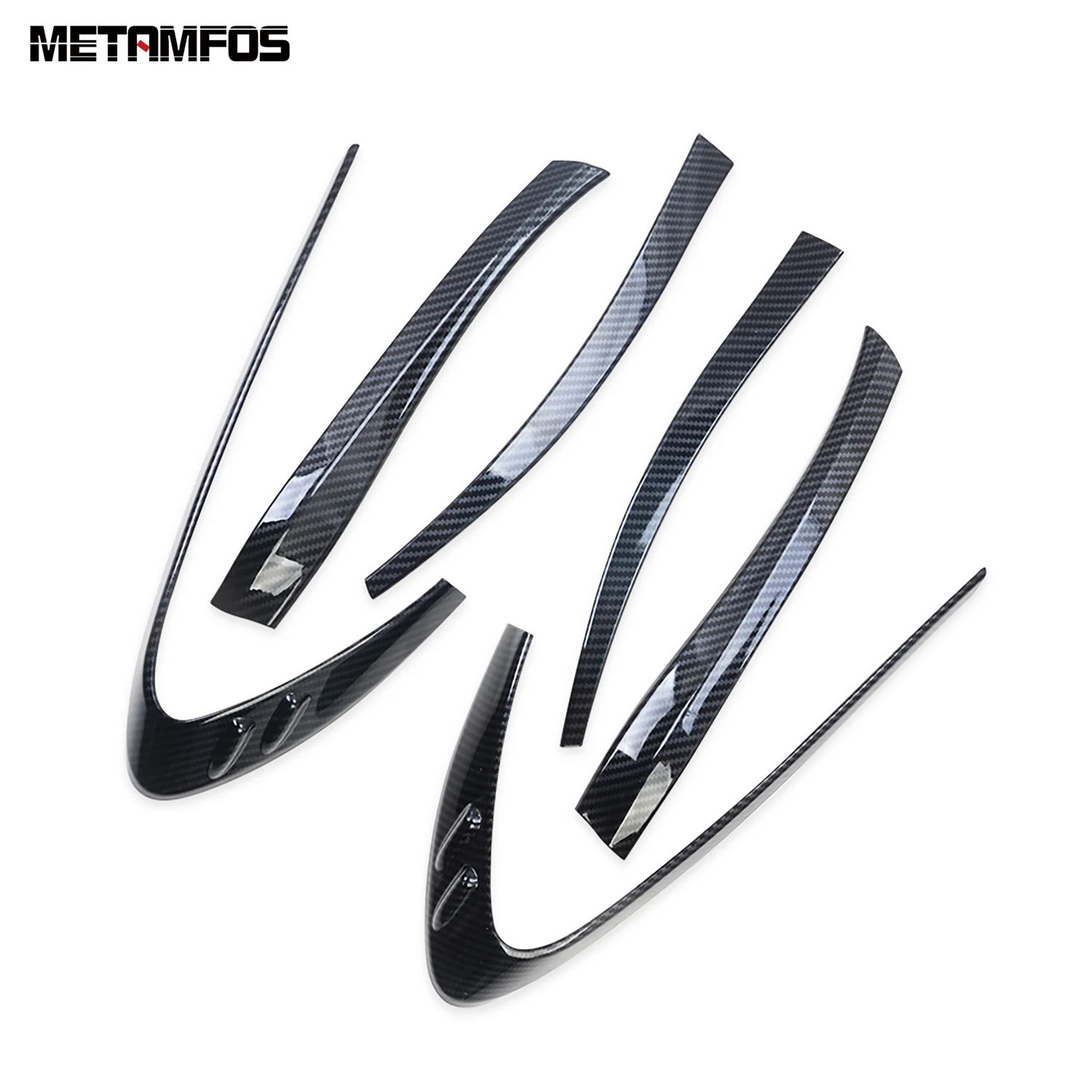 For Toyota CHR C-HR 2016-2022 2023 Chrome Rear Light Lamp Eyelid Eyebrow Taillight Cover Trim Sticker Accessories Car Styling