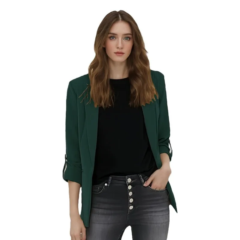 Spring and autumn new casual women's suit indoor and outdoor cardigan jacket professional formal wear