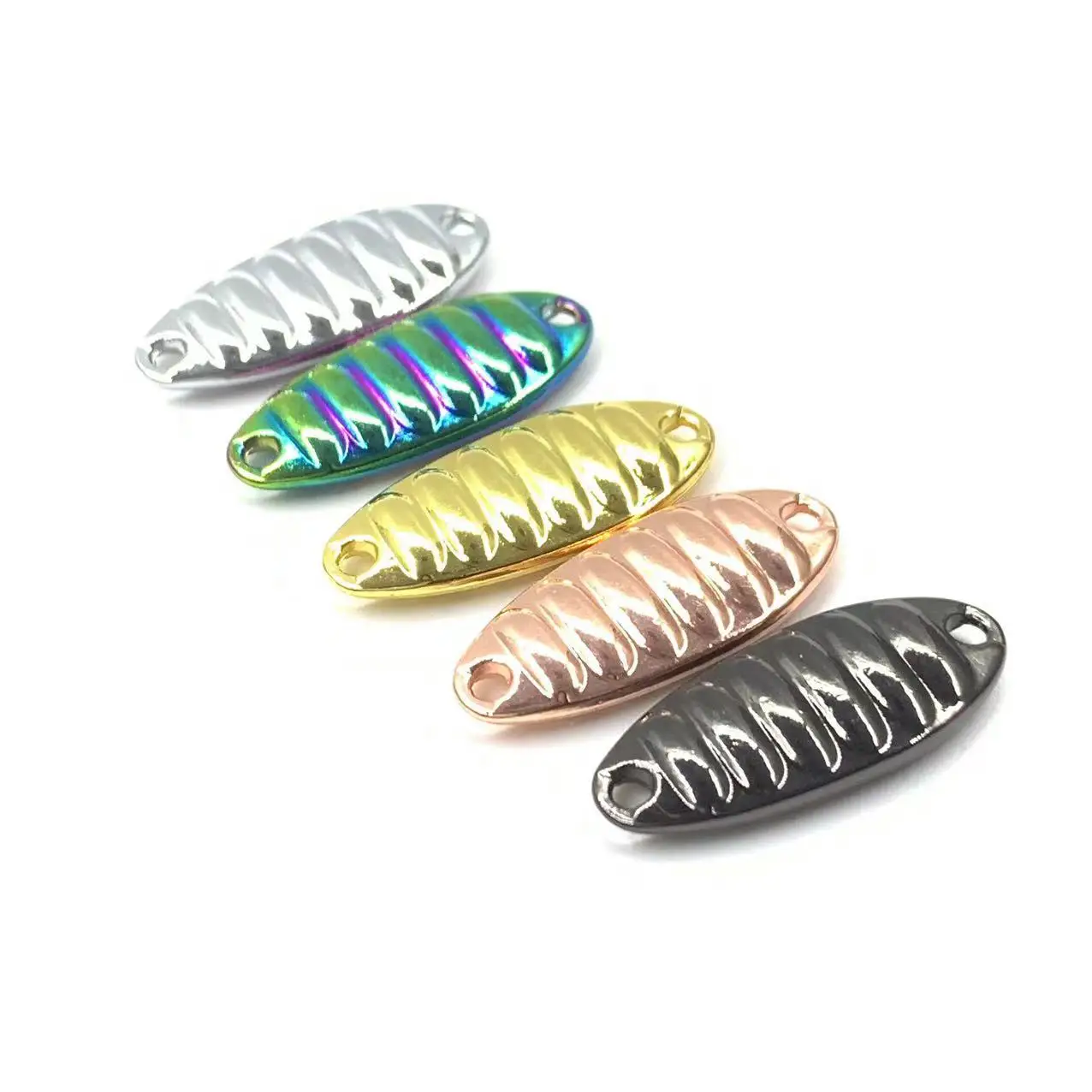 

500pcs Fishing Tackle Spinner Spoon Blades Metal Gold Silver Color Sequins Hard Baits Fishing Lures Spinner for Bass Pike Pesca