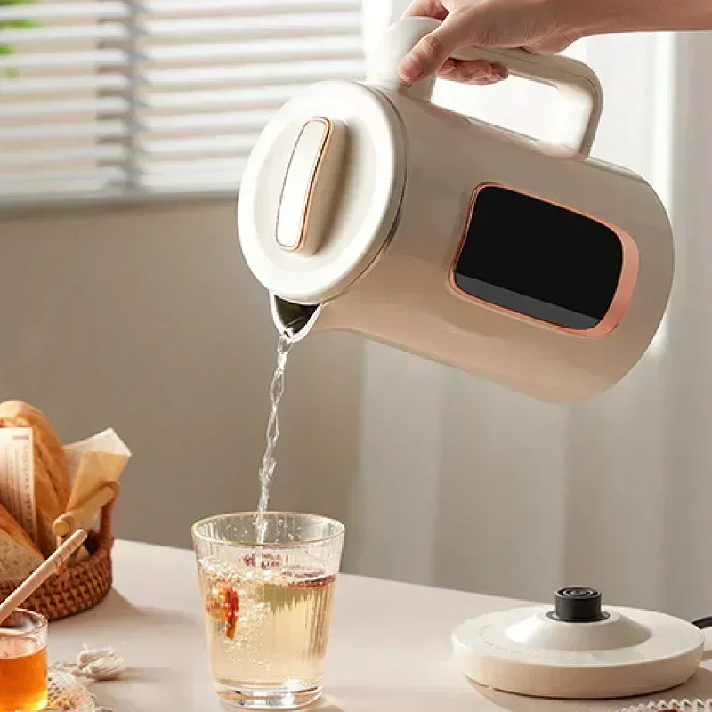 Электрический чайник, новый чайник из нержавеющей стали 304, 1,5 л, изоляционный чайник с резервированием, автоматическое отключение, регулировка температуры