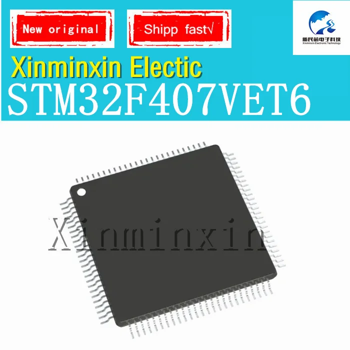 1-10PCS/LOT STM32F407VET6 STM32F407 VET6 QFP100 ARM Cortex-M4 32-bit microcontroller MCU  IC Chip New Original