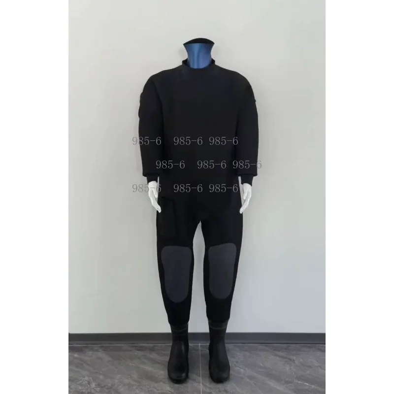 One-piece Full Dry Sealed Wetsuit, Commercial Suit for Municipal Engineering Diving Use