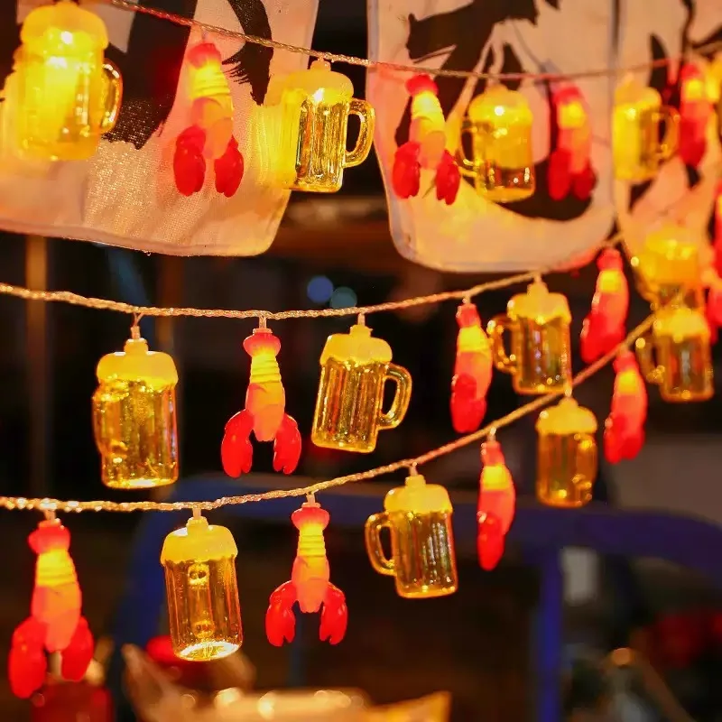 

Ночной рынок, киоск, окружающее освещение, веревка, пиво, форма лобстера, фрукты, ночные огни, уличный киоск, декоративные фонари