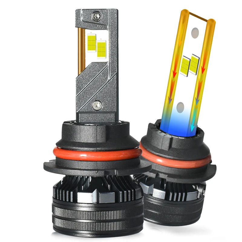 K6C K7C Kupferrohre LED-Scheinwerferlampen Leistungsstark 170 W 170000 LM 6000 K H1 H7 H11 H8 9005 9006 9012 D1S D2S D3S D4S H4 Autolichter
