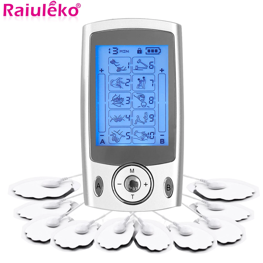 

8 Modes EMS Tens Machine Electric Body Massager Digital Acupuncture Therapy Massager Muscle Stimulator Relax Muscle Pain Relief