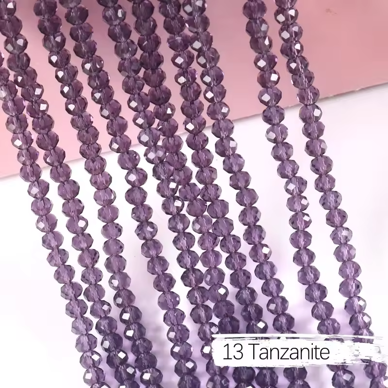 2mm 4mm 6mm 8mm Rondelle Austria Crystal Beads Faceted Glass Beads Loose Spacer Beads for DIY Bracelet Garment Making - Image 46