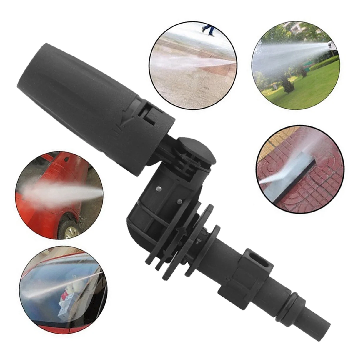 High Pressure Water Gun 360° Degree Rotating Nozzle Can Be Fanned or Straight Water Jet for Karcher for Washing Car