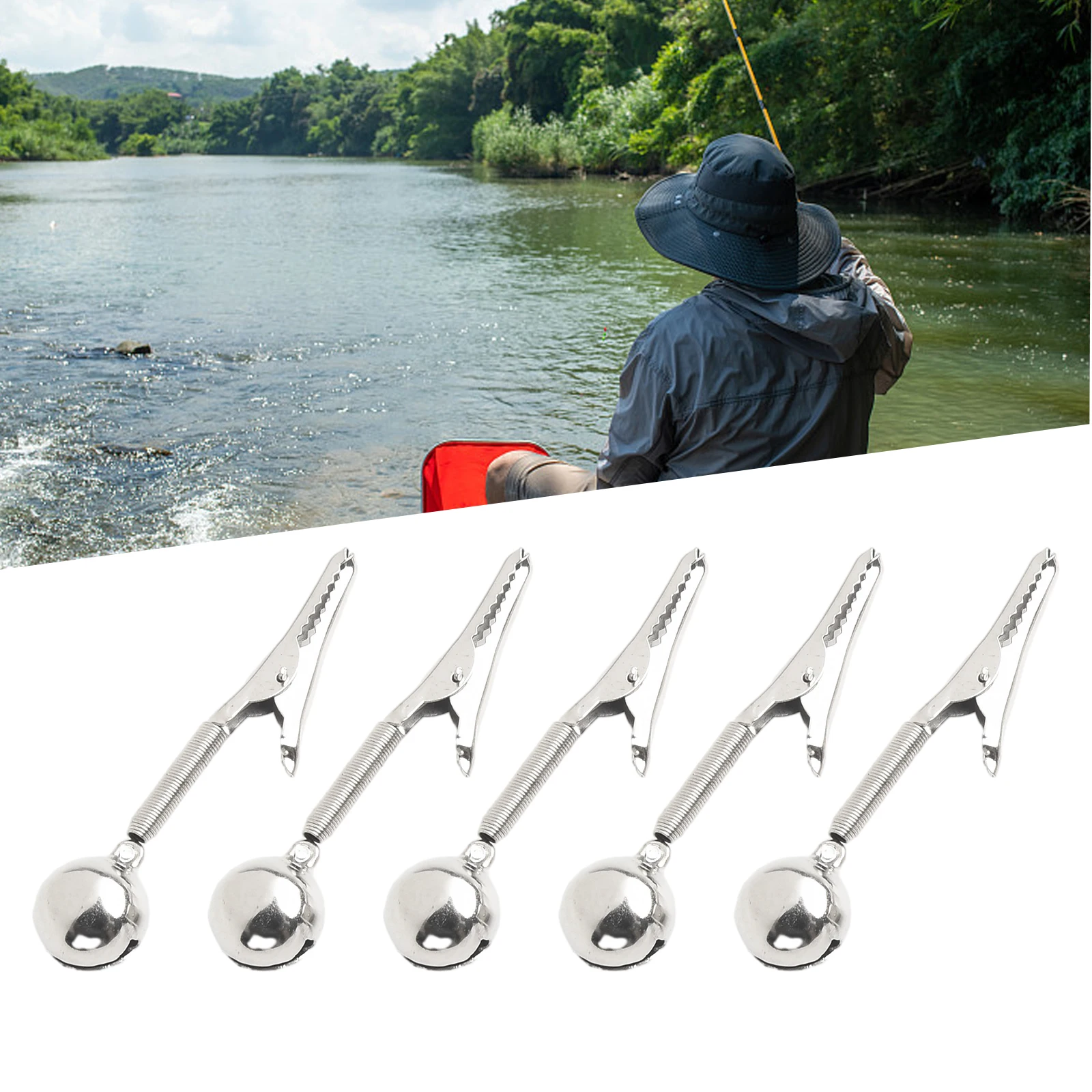 10pcs Fishing Alarm with Double Rod Twin Ring Bells and Clips Offering Reliable Alerts for Night and Competitive Fishing