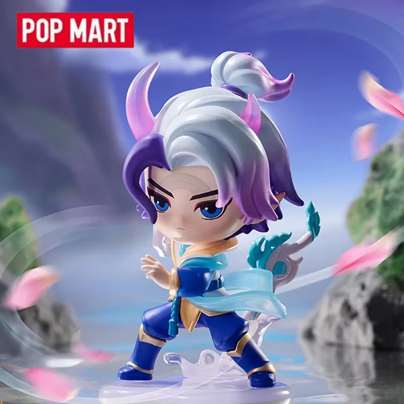 POPMART X القتال لسلسلة الملعقة الذهبية صندوق أعمى تخمين حقيبة صندوق غامض اللعب دمية لطيف أنيمي الحلي جمع
