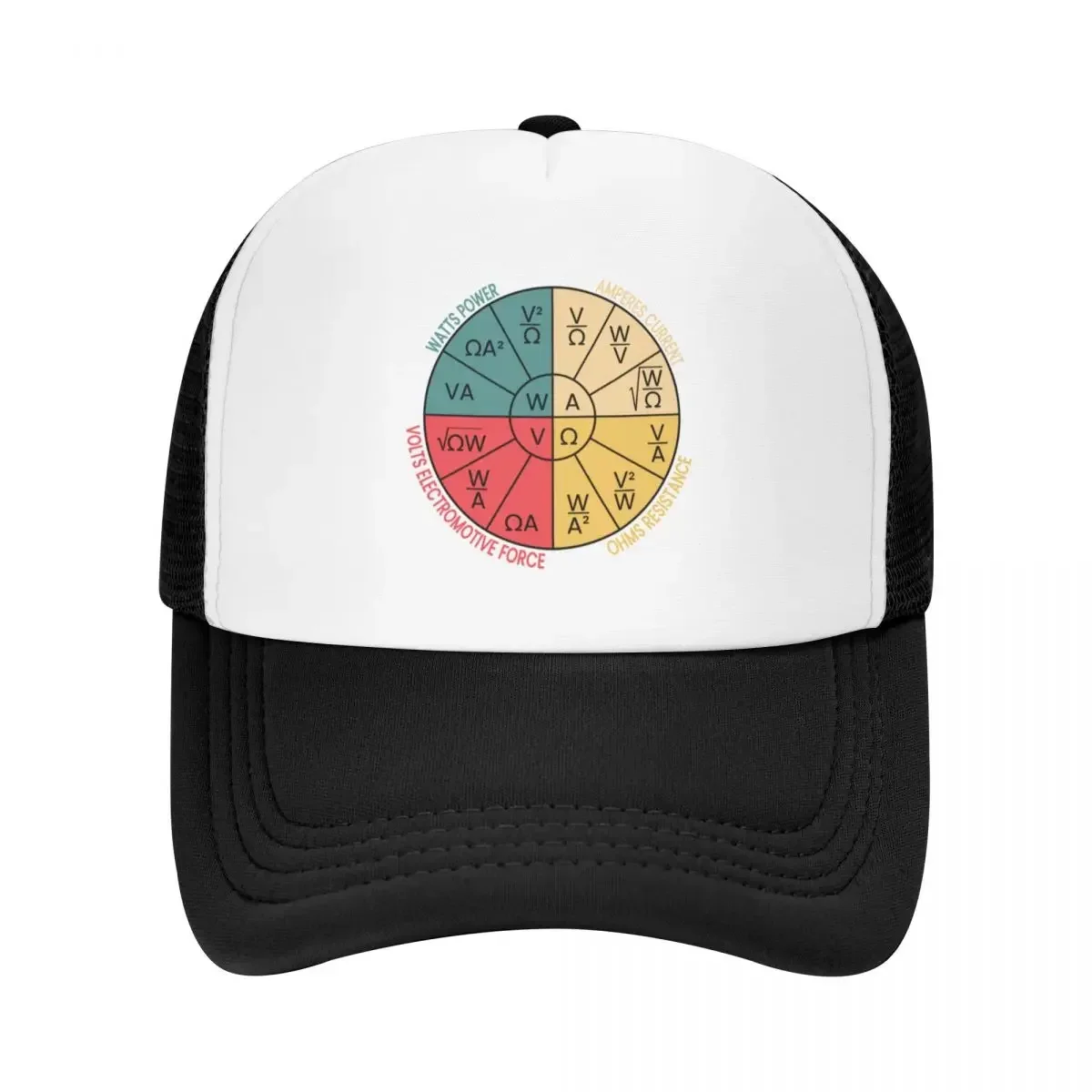 Ohms Law Wheel Baseball Cap New In The Hat Big Size Hat Men Caps Women's