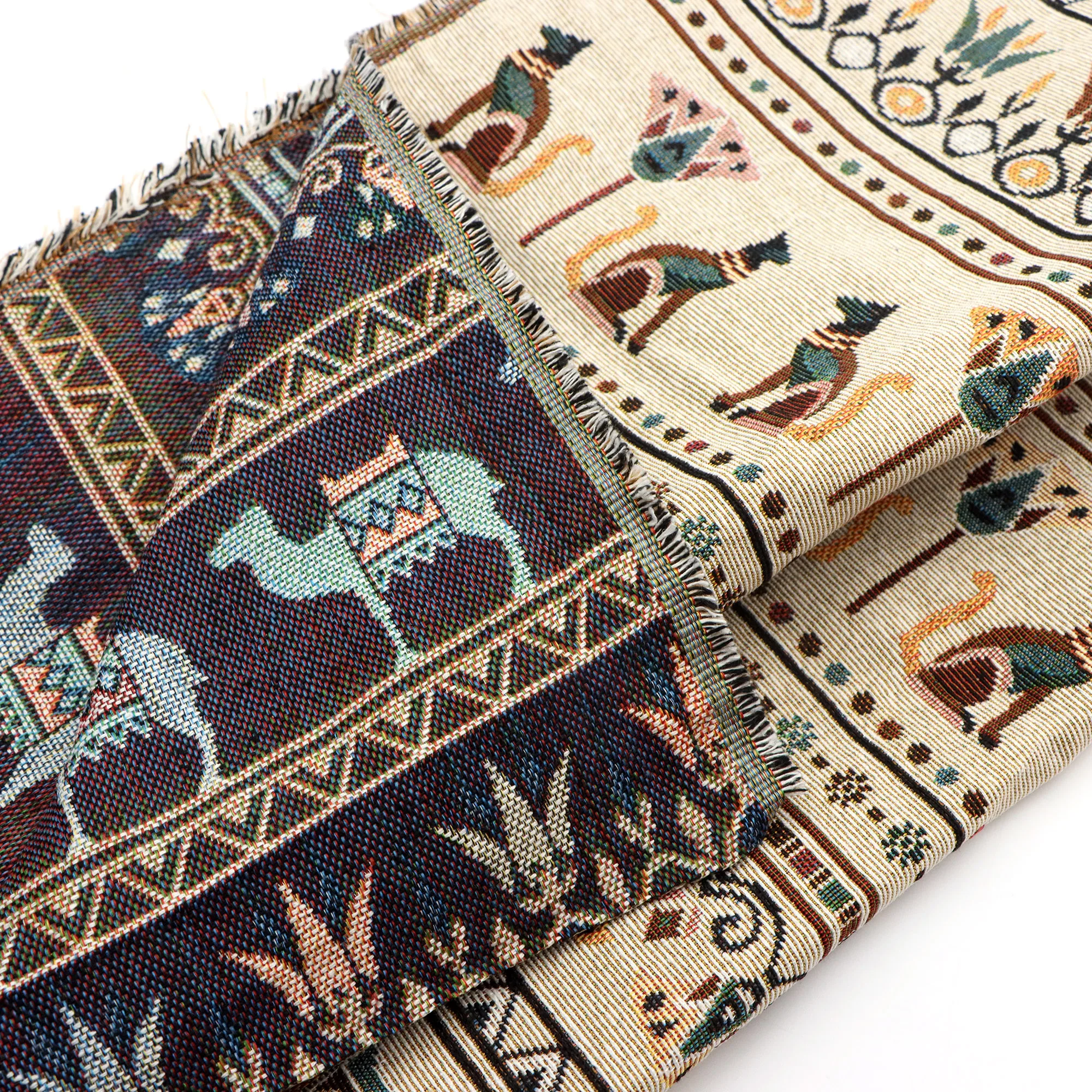 

Pre-cut 1 Piece Of 50x148cm (19.68x58.27 Inches) Dog And Camel Colored Fabric, Suitable